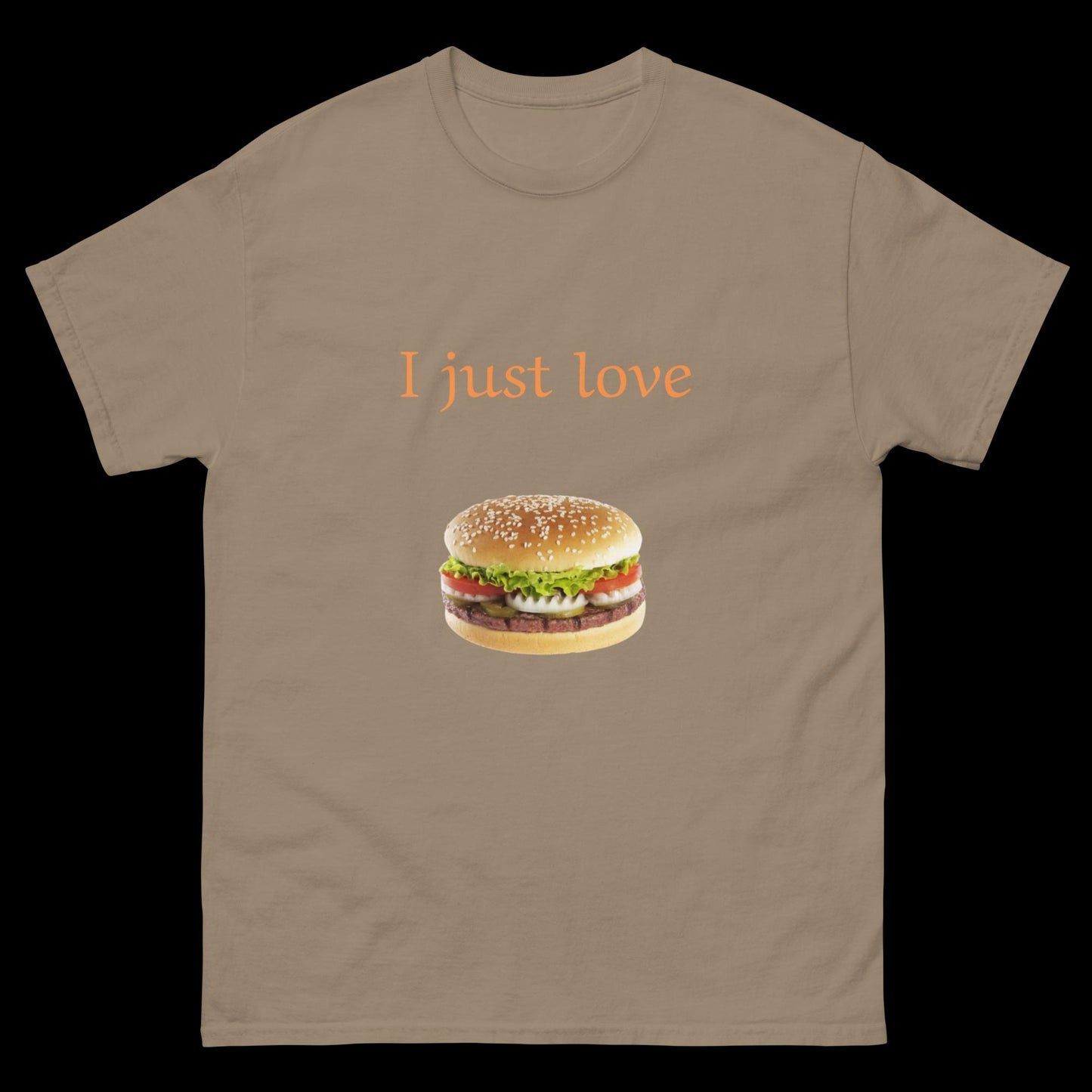 I just love burgers Unisex classic tee