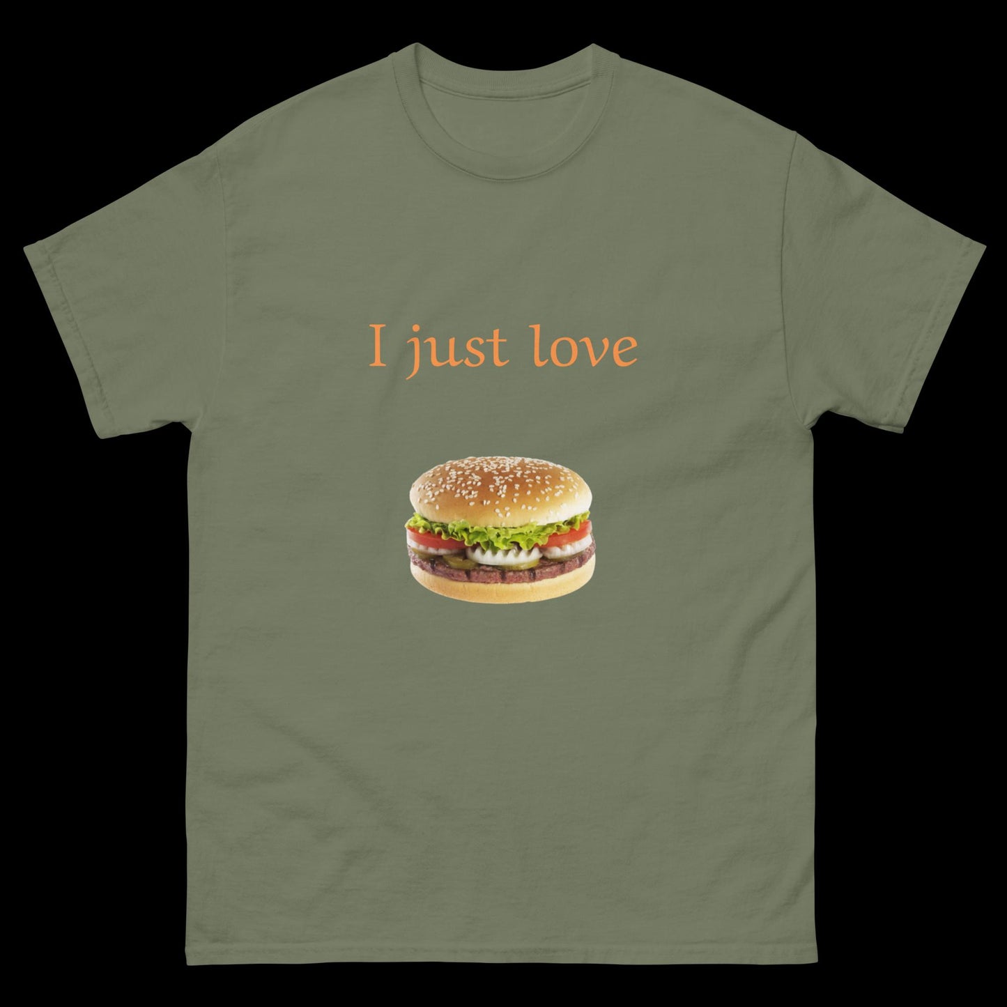 I just love burgers Unisex classic tee