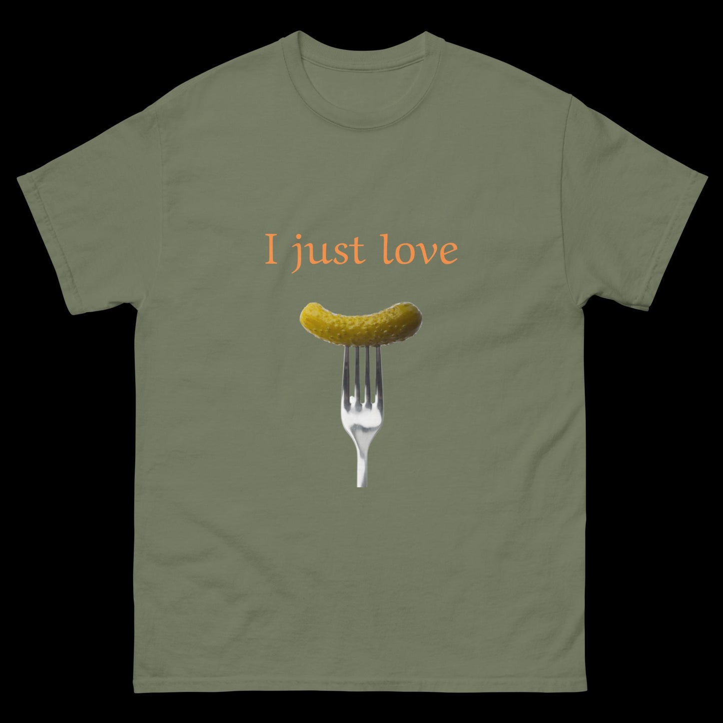 I just love pickles with fork Unisex classic tee