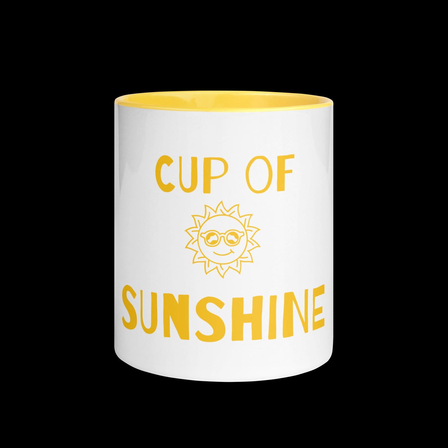 Cup of Sunshine Mug in Yellow Inside