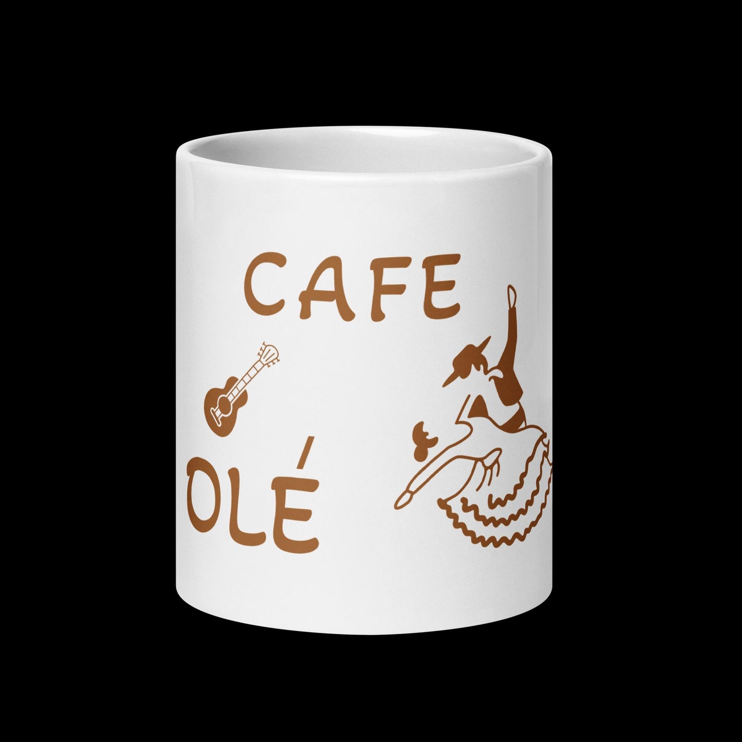 Cafe Ole White glossy mug