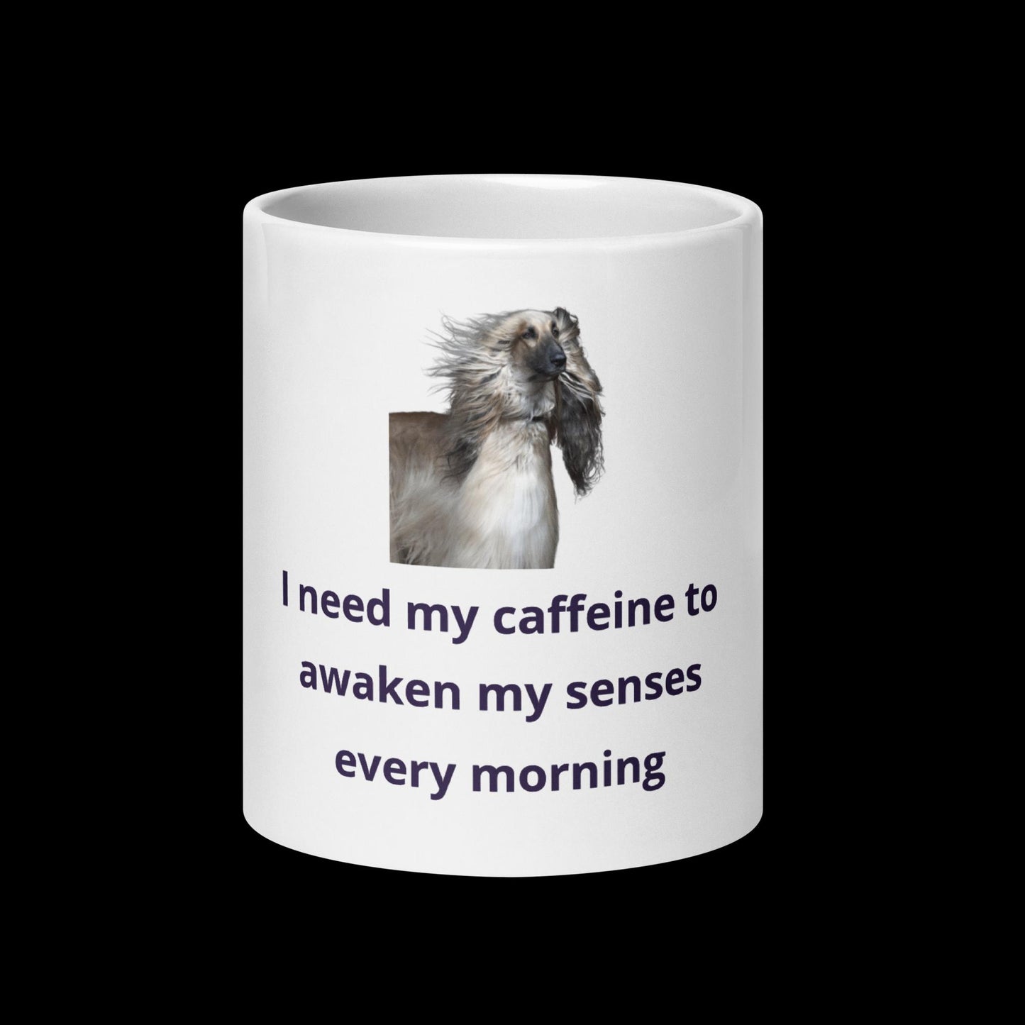 I need my caffeine White glossy mug